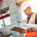 Australian builder project manager working on a building site.